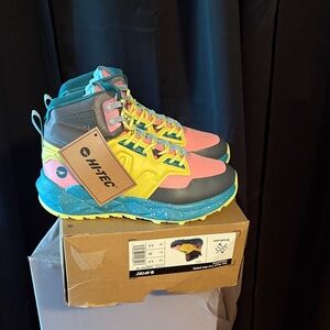 Hi-Tec Kids boots in Pink, Yellow, and Blue